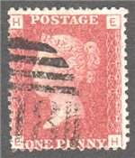 Great Britain Scott 33 Used Plate 150 - EH